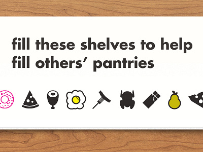Food Pantry food food drive generosity help icons illustration sign work