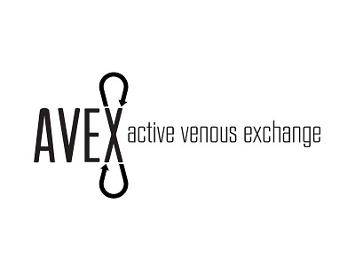 Avex concept logo medical wordmark