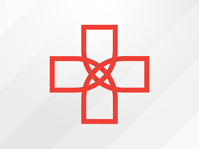 Lemniscate Cross cross infinite logo mosaic