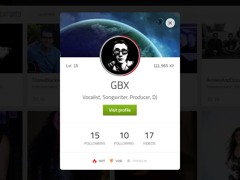 Browse thousands of Profile Popup images for design inspiration | Dribbble