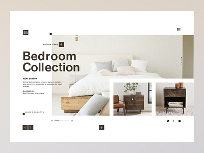 Web design for bedroom collection branding design logo ui ui design ux
