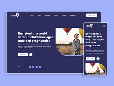 Casey foundation - Website Redesign application daily ui daily ux design foundation website landing page mobile design mobile landing page ui ui design uiux ux ux design web app web design web landing page web redesign website redesign website structure