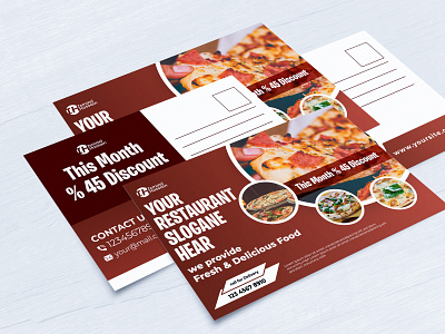 Food Postcard Design