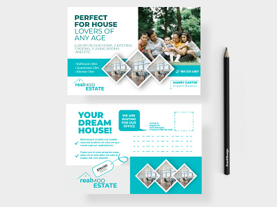 Real estate postcard banner