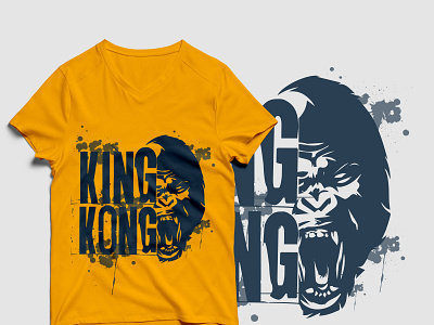 king Kong T-shirt Design branding creative sign t shirt design