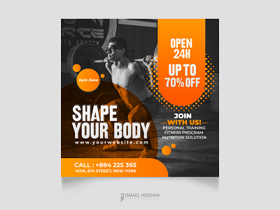 Gym Banner Design graphic