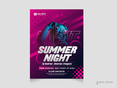 Summer Night Flyer Design marketing