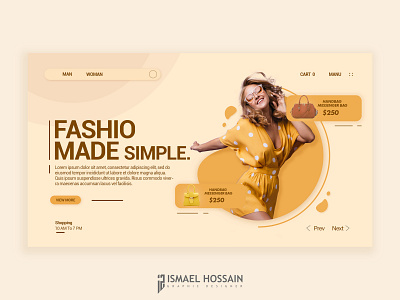 Fashion Website UI Design ux