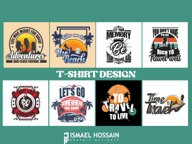 Creative T- Shirt Design Template by Ismael Hossain on Dribbble