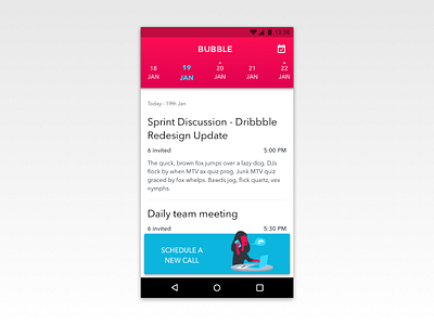 Conference Calling App - UI Exploration - 01