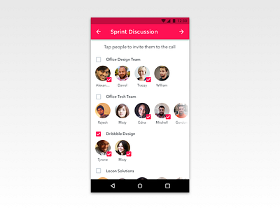 Conference Calling App - UI Exploration - 02