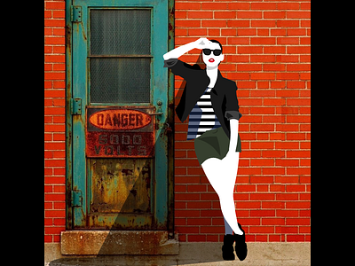 In The Alleys - Photoillustration fashion illustration photoillustration vector