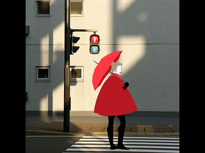 At The Crossroads - Photoillustration fashion illustration photoillustration vector