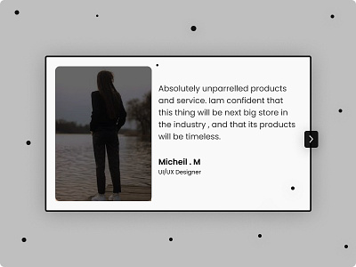 TESTIMONIALS  #dailyui #day 39