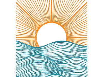 Coucher de soleil #2 design illustration typography