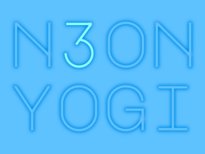 Logo - N3ON YOGI branding design graphic design illustration logo typography vector