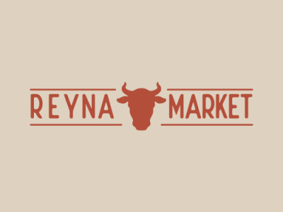 Logo - Reyna market branding design graphic design illustration logo typography vector