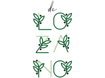 Logo - De Lozano, Olive Oil branding design graphic design illustration logo typography vector