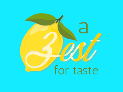Logo - A zest for taste branding design graphic design illustration logo typography vector