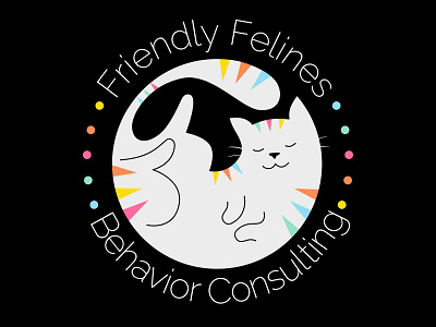 Logo - Friendly Felines Behavior Consulting animal branding cat design graphic design illustration logo typography vector