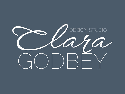 Logo - Clara Godbey Design Studio art artist branding design graphic design illustration logo studio typography vector