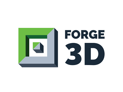 Logo - Forge 3D 3d branding design graphic design illustration logo printer typography vector