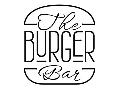 Logo - The Burger Bar branding burger design food graphic design illustration logo typography vector