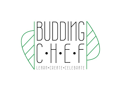 Logo - Budding Chef branding cooking design graphic design illustration kitchen logo typography vector yummy