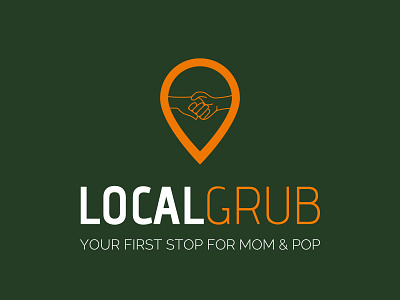 Logo - Local Grub blog branding community design drink food graphic design illustration logo typography vector