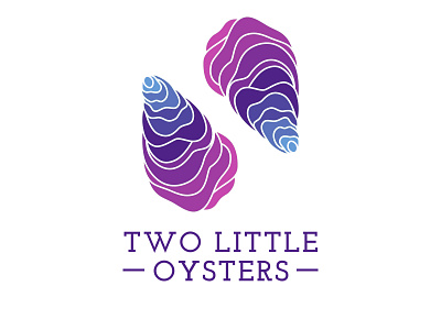 Logo - Two Little Oysters branding business deco design dyi embrodery graphic design handmade illustration logo shop typography vector