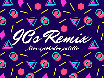 Logo - 90s Remix beauty brand branding business company design fashion graphic design illustration logo makeup neon remix retro typography vector