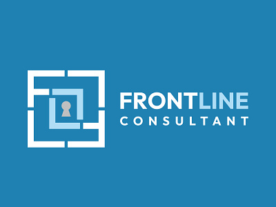Logo - Front Line Consultant branding company consultant consulting design formation frontline graphic design illustration logo modern security typography vector