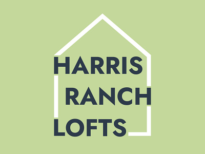 Logo - Harris Ranch Lofts branding company design graphic design home house illustration logo ranch real estate typography vector