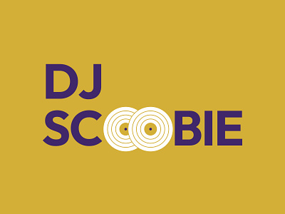 Logo - DJ Scoobie branding design dj event graphic design illustration logo music organizer planner scoobie typography vector
