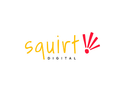 Logo - Squirt ! branding btob clean creative design dynamic graphic design illustration logo marketing modern playful squirt typography vector