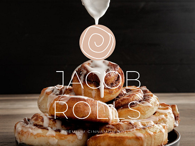Logo - Jacob Rolls branding cinnamon rolls design food graphic design illustration logo pastry shop typography vector yummy
