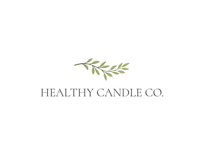 Logo - Healthy Candle Co. branding candle company design graphic design healthy homemade illustration logo oregon typography vector