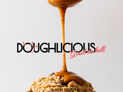 Logo - Doughlicious branding business company cookie delicious design dough food graphic design health home illustration logo modern typography vector