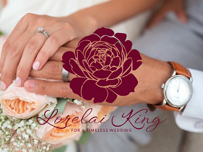 Logo - Lorelai King amour branding design flower graphic design illustration logo love planner rich typography vector wedding
