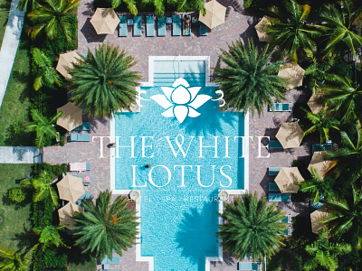 Logo - The White Lotus branding design graphic design hbo hotel illustration logo lotus luxurious restaurant spa typography vector white