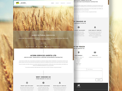 Acorn Services Website design ui ux web website website design