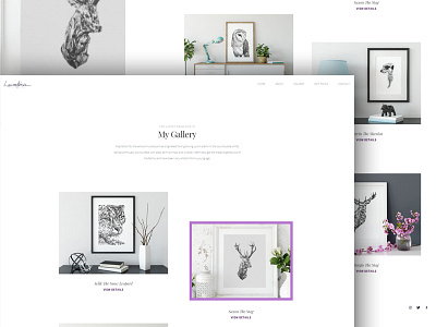 Artist Website artist clean design gallery minimalist website