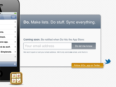 Do. Coming Soon. app do do app iphone list listaryapp todo