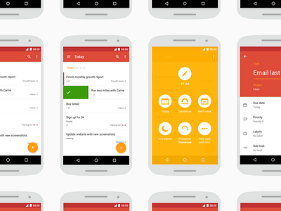 Todoist Material Screens android material design todoist