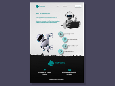 Web site Landing Page