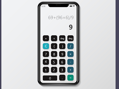 Mobile Calculator design graphic design ui