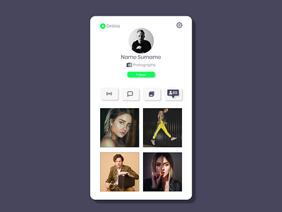 User Profile design graphic design mobile design ui ux