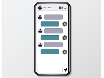 Direct Messaging design graphic design mobile design ui