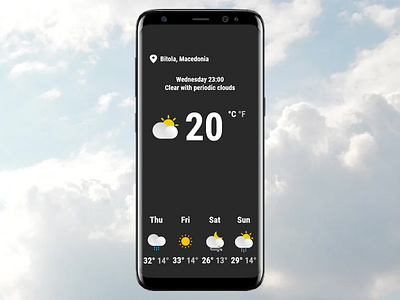 Weather design graphic design mobile design ui ux web design