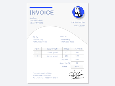 Invoice branding design graphic design illustration logo mobile design ui ux vector web design